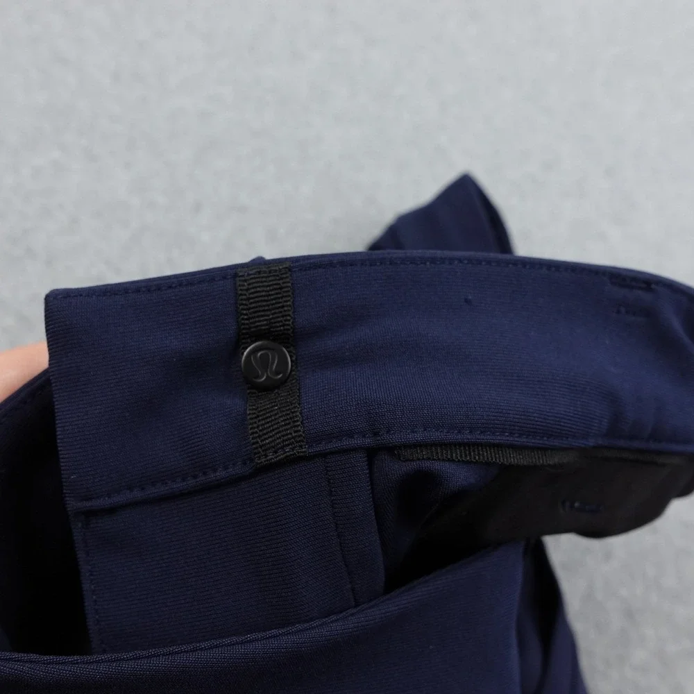 Lululemon ABC Mens‎ Chino Pants 32x30 Navy Blue Performance Stretch 5 Pockets